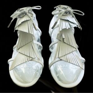 TOD’S Gomma Frangia Sandals Size 36.5